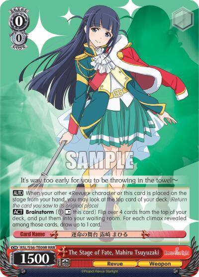 The Stage of Fate Mahiru Tsuyuzaki RRR RSL/S56-TE09R RRR Revue Starlight Card