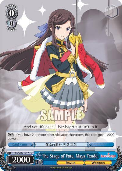 The Stage of Fate Maya Tendo RSL/S56-TE17 TD Revue Starlight Card