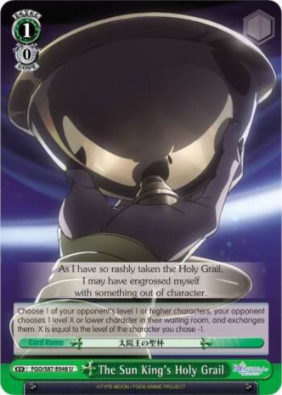 The Sun Kings Holy Grail FGO/S87-E048 U Fate/Grand Order THE MOVIE Divine Realm of the Round Table: Camelot Card