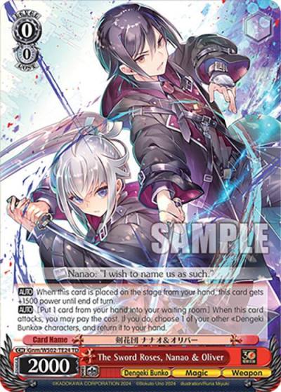 The Sword Roses Nanao and Oliver Gnm/WS02-TE24 TD Dengeki Bunko Card