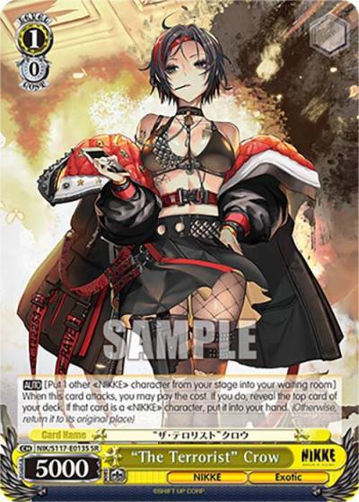 The Terrorist Crow SR NIK/S117-E013S SR GODDESS OF VICTORY: NIKKE Card
