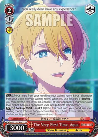 The Very First Time Aqua SR OSK/S107-E041S SR [OSHI NO KO] Card