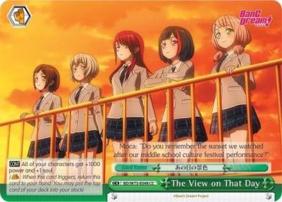 The View on That Day BD/W73-E048 CC BanG Dream! Vol.2 Card