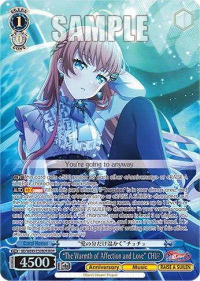 The Warmth of Affection and Love CHU BDR BD/WE49-E50BDR BanG Dream! 10th Anniversary! Premium Booster Card