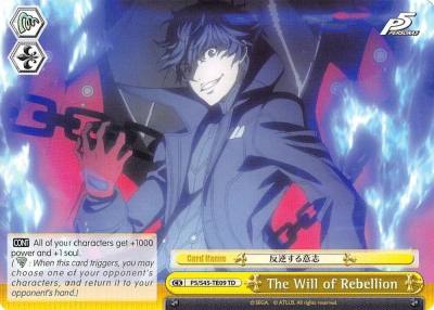 The Will of Rebellion P5/S45-TE09 TD Persona 5 Card