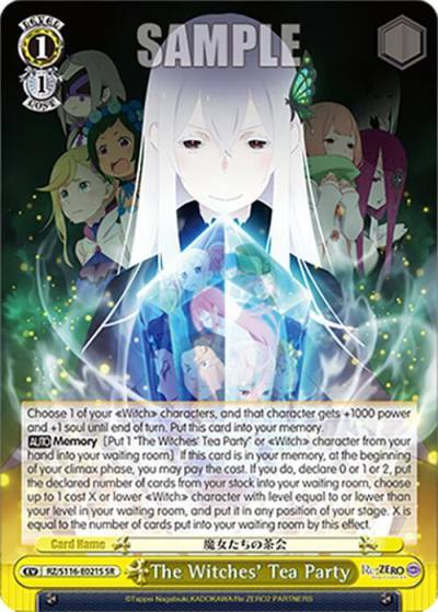 The Witches Tea Party SR RZ/S116-E021S Re:ZERO -Starting Life in Another World- Vol.3 Card
