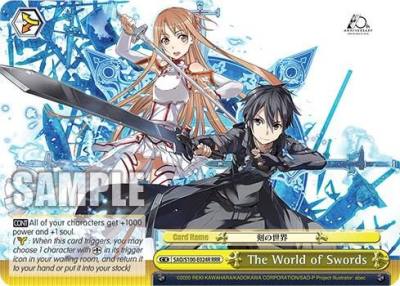 The World of Swords RRR SAO/S100-E024R RRR Sword Art Online Animation 10th Anniversary Card