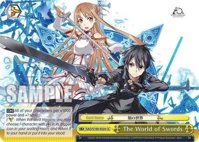 The World of Swords SAO/S100-E024 CC Sword Art Online Animation 10th Anniversary Card