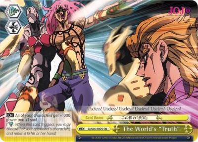 The Worlds Truth JJ/S66-E025 CR JoJo's Bizarre Adventure: Golden Wind Card