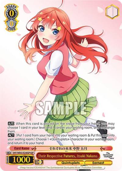Their Respective Futures Itsuki Nakano IGP 5HY/WE43-E24IGP IGP The Quintessential Quintuplets Specials Premium Booster Card