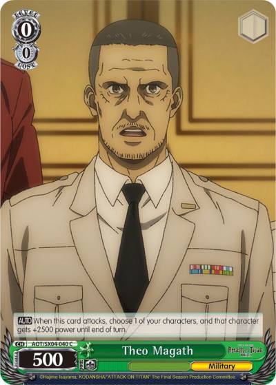 Theo Magath AOT/SX04-040 C Attack On Titan: Final Season Card