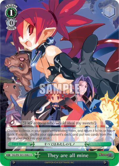 They are all mine DG/EN-S03-E082 U Disgaea Card