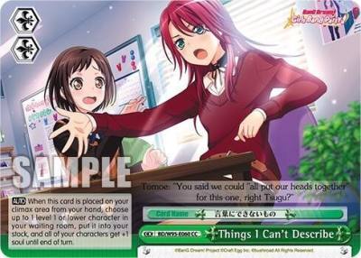 Things I Cant Describe BD/W95-E060 CC BanG Dream! Girls Band Party! 5th Anniversary Card