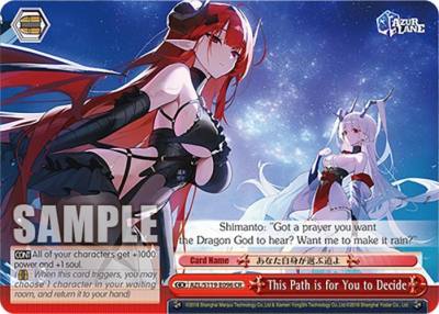 This Path is for You to Decide AZL/S119-E096 CR Azur Lane Vol. 2 Card