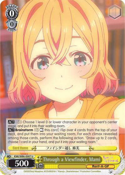 Through a Viewfinder Mami KNK/W86-E007 U Rent-A-Girlfriend Card