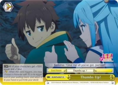 Thumbs Up KS/W76-E027 CC KonoSuba The Movie: Legend of Crimson Card