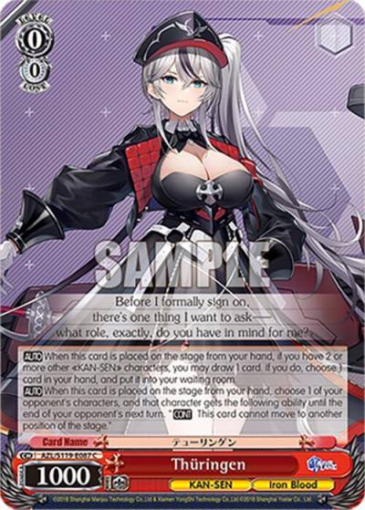 Thuringen AZL/S119-E087 C Azur Lane Vol. 2 Card