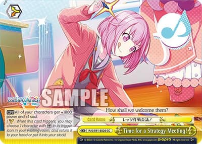 Time for a Strategy Meeting! PJS/S91-E026 CC HATSUNE MIKU: COLORFUL STAGE! Weiss Schwarz card