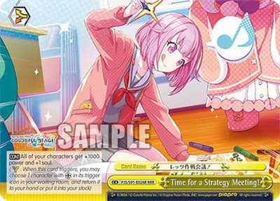 Time for a Strategy Meeting! (RRR) PJS/S91-E026R RRR HATSUNE MIKU: COLORFUL STAGE! Weiss Schwarz card