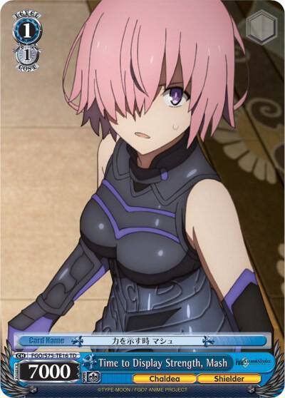 Time to Display Strength Mash FGO/S75-TE16 TD Fate/Grand Order Absolute Demonic Front: Babylonia Card