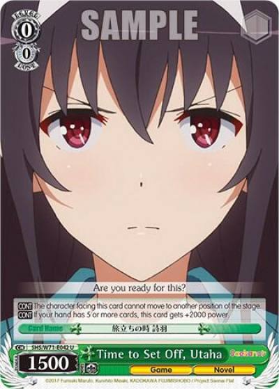 Time to Set Off Utaha SHS/W71-E042 U Saekano How to Raise a Boring Girlfriend. flat Card