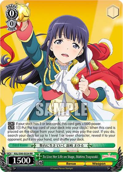 To Live Her Life on Stage Mahiru Tsuyuzaki RSL/S98-E024 RR Revue Starlight The Movie Card