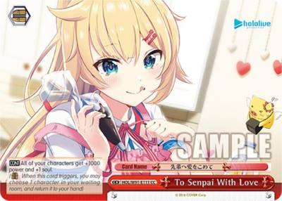 To Senpai With Love HOL/W91-E111 CC hololive production Card