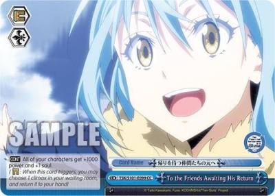 To the Friends Awaiting His Return TSK/S101-E099 CC That Time I Got Reincarnated as a Slime Vol.3 Card