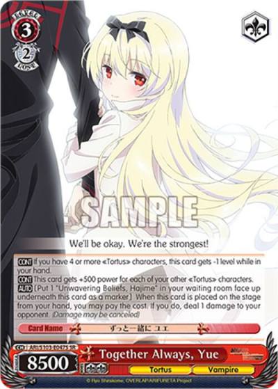 Together Always Yue SR ARI/S103-E047S SR Arifureta: From Commonplace to World's Strongest Card