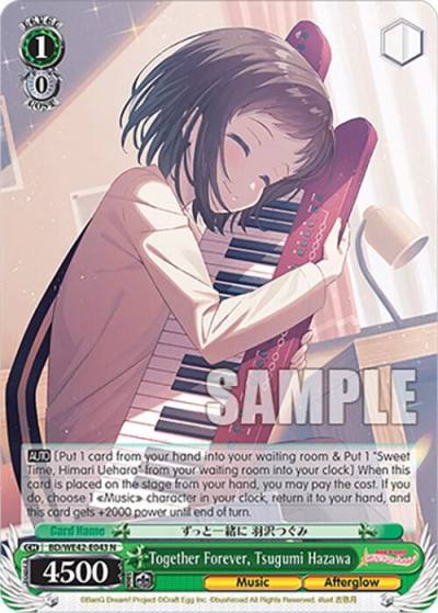 Together Forever Tsugumi Hazawa BD/WE42-E043 N BanG Dream! Girls Band Party! Countdown Collection Premium Booster Card