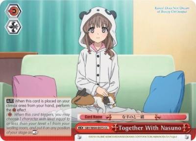 Together With Nasuno SBY/W64-E075 CC Rascal Does Not Dream of Bunny Girl Senpai Card