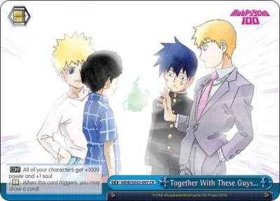 Together With These Guys MOB/SX02-097 CR Mob Psycho 100 Card
