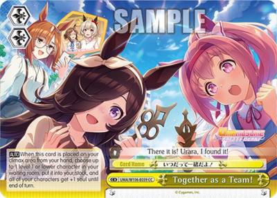 Together as a Team CC UMA/W106-E039 Umamusume: Pretty Derby Card