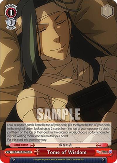 Tome of Wisdom B RZ/S116-E071b Re:ZERO -Starting Life in Another World- Vol.3 Card