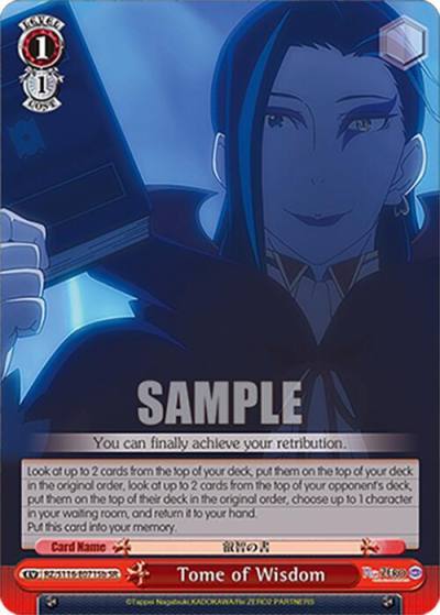 Tome of Wisdom B SR RZ/S116-E071Sb Re:ZERO -Starting Life in Another World- Vol.3 Card