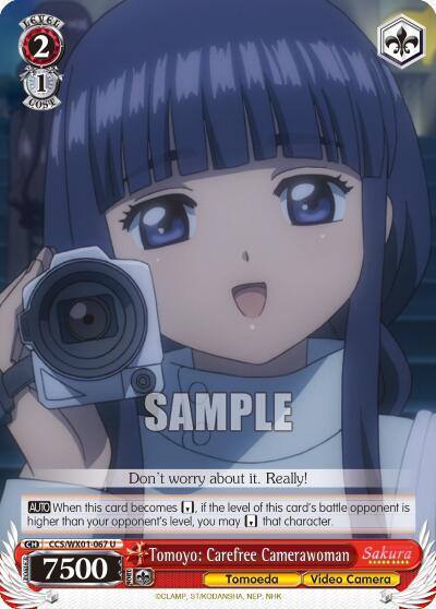 Tomoyo Carefree Camerawoman CCS/WX01-067 U Cardcaptor Sakura: Clear Card Card
