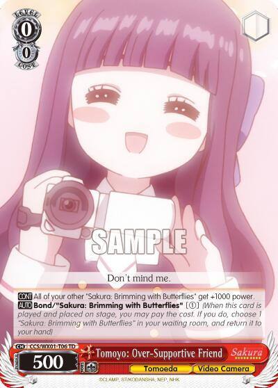 Tomoyo Over Supportive Friend CCS/WX01-T06 TD Cardcaptor Sakura: Clear Card Card