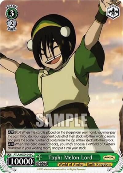 Toph Melon Lord ATLA/WX04-043 C Avatar: The Last Airbender Card