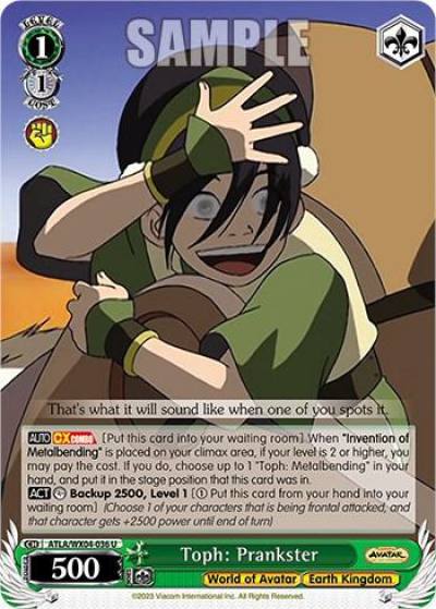 Toph Prankster ATLA/WX04-036 U Avatar: The Last Airbender Card