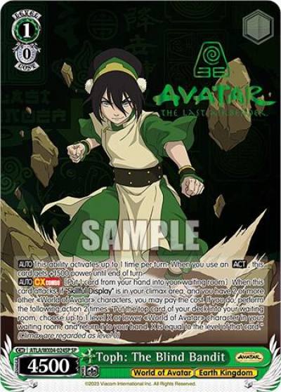 Toph The Blind Bandit SP ATLA/WX04-024SP SP Avatar: The Last Airbender Card