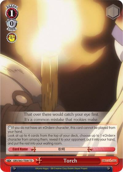 Torch Trial Deck GBS/S63-TE08 TD Goblin Slayer Card
