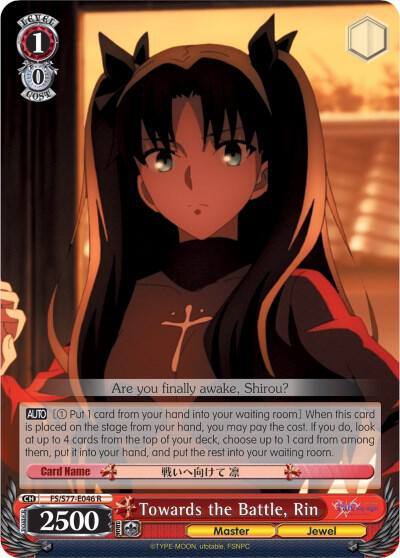 Towards the Battle Rin FS/S77-E046 R Fate/stay night [Heaven’s Feel] Vol.2 Card