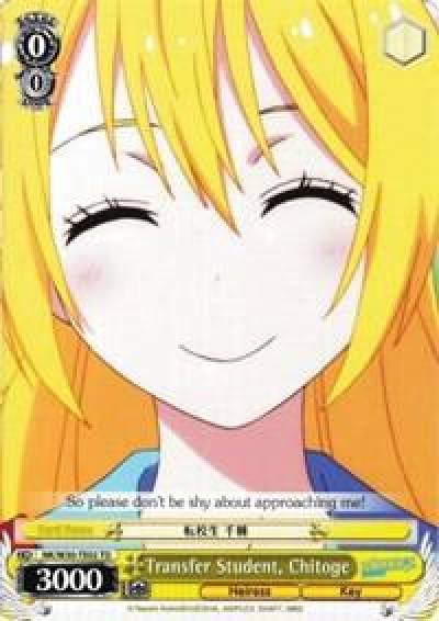 Transfer Student Chitoge TD NK/W30-TE02 TD NISEKOI -False Love- Card