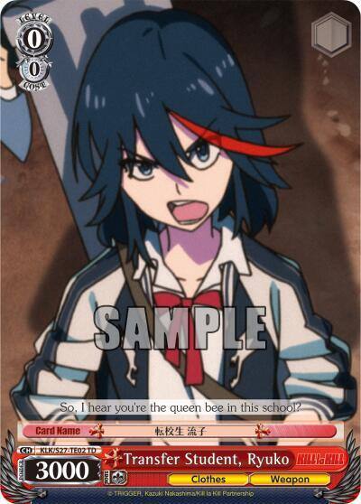Transfer Student Ryuko TD KLK/S27-TE02 TD KILL la KILL Card
