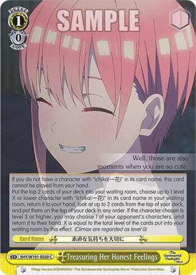 Treasuring Her Honest Feelings 5HY/W101-E020 C The Quintessential Quintuplets Movie Card