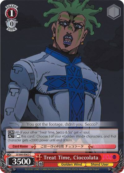 Treat Time Cioccolata JJ/S66-E062 C JoJo's Bizarre Adventure: Golden Wind Card