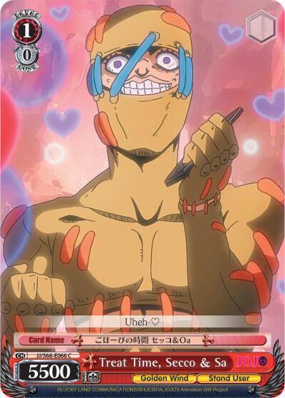 Treat Time Secco and Sa JJ/S66-E066 C JoJo's Bizarre Adventure: Golden Wind Card