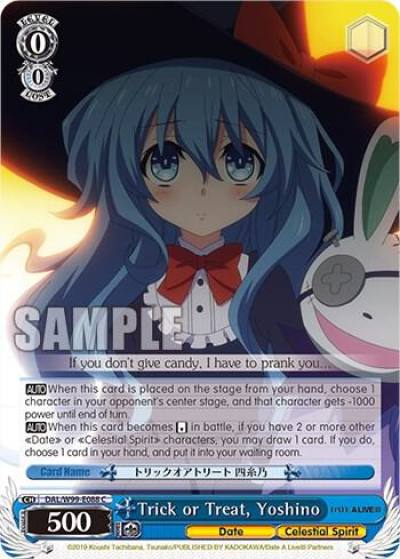 Trick or Treat Yoshino DAL/W99-E088 C Date A Live Vol.2 Card