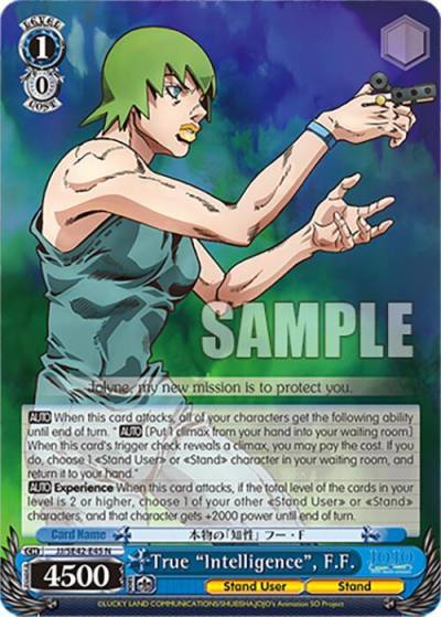 True Intelligence FF JJ/SE42-E45 N JoJo's Bizarre Adventure: Stone Ocean Premium Booster Card