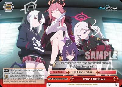 True Outlaws BAV/W129-E069 Blue Archive The Animation Card